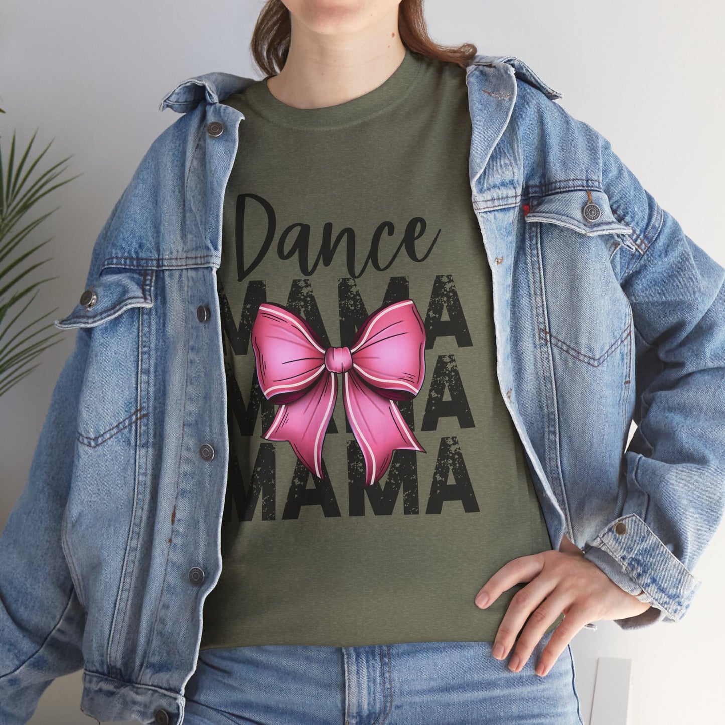 Glitzy Bow Dance Mom Tee