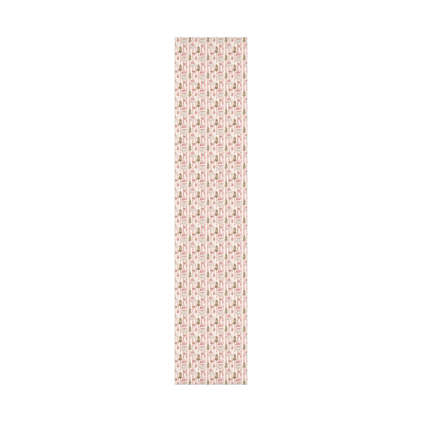 Pink & Gold Santa Wrapping Paper