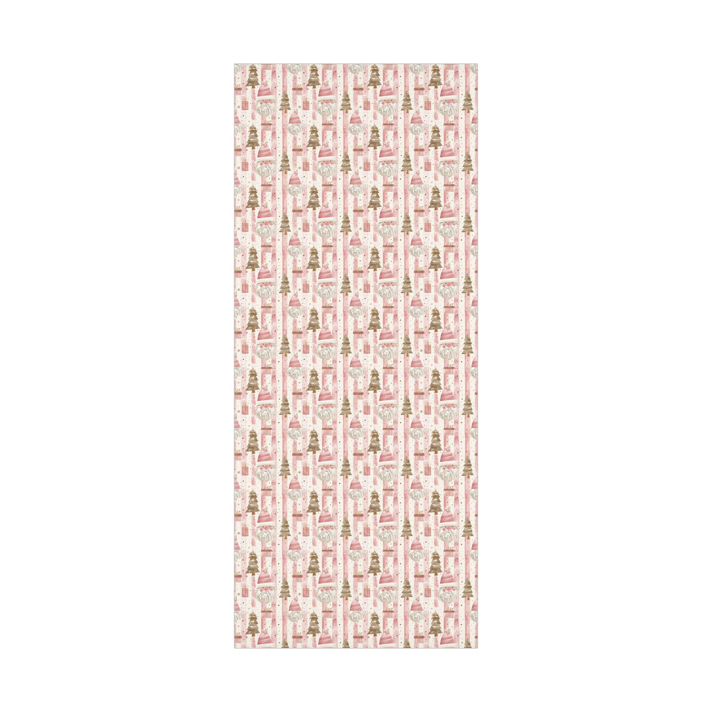 Pink & Gold Santa Wrapping Paper